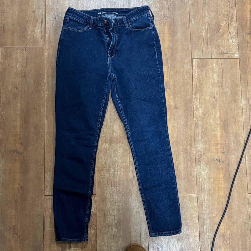 Old Navy Women's Skinny Jeans in Dark Blue - Picture 4 of 4